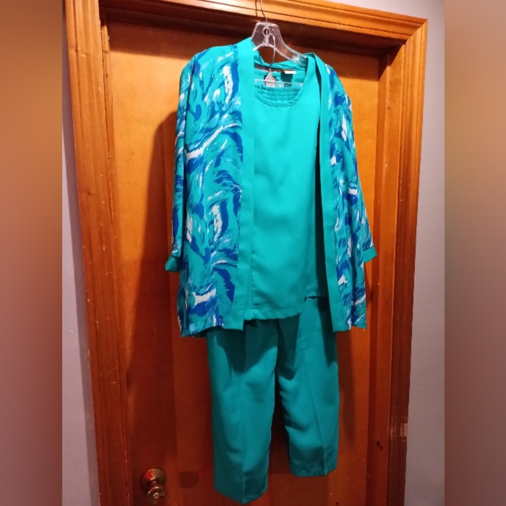 Teal 3pc suit